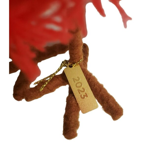 New Featherly Friends Brown Bird SNAP Christmas Holiday Decor Red Hat Scarf 2023 - Picture 9 of 11